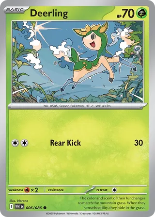 Deerling White Flare 006/086