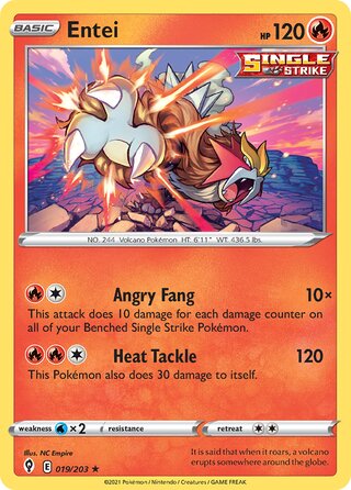 Entei 019/203 - Evolving Skies