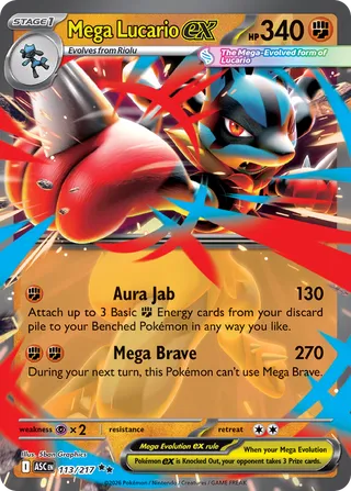 Mega Lucario ex 113/217 - Ascended Heroes