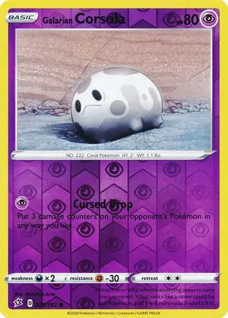 Galarian Corsola 078/192 - Rebel Clash