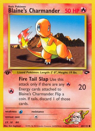 Blaine's Charmander 60/132 - Gym Challenge