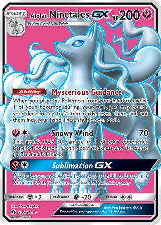 Alolan Ninetales-GX 205/214 - Lost Thunder