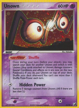 Unown N/28 - Unseen Forces