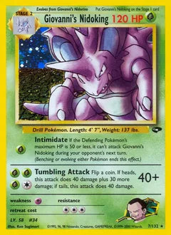 Giovanni's Nidoking 7/132 - Gym Challenge
