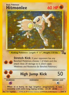 Hitmonlee 7/62 - Fossil