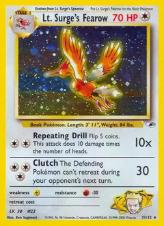 Lt. Surge's Fearow 7/132 - Gym Heroes