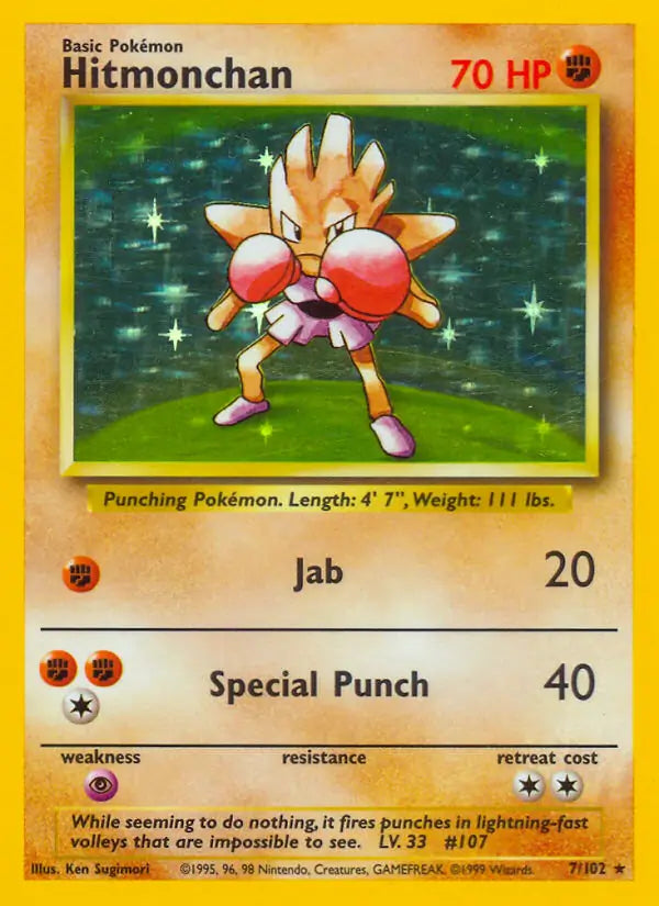 Hitmonchan 7/102 - Base Set
