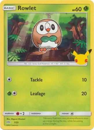 Rowlet 7 - Mcdonald's 25th Anniversary