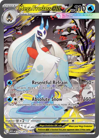 Mega Froslass ex 275/217 - Ascended Heroes