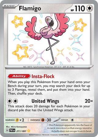 Flamigo 211/091 - Paldean Fates