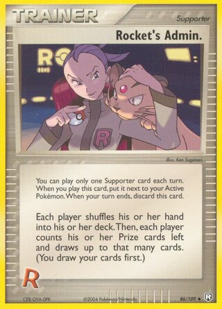 Rocket's Admin. 86/109 - Team Rocket Returns