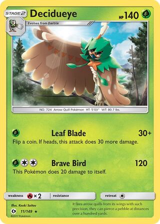 Decidueye 11/149 - Sun & Moon Base
