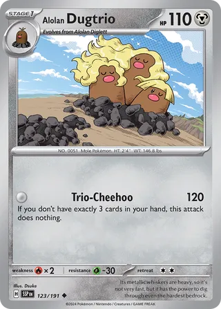 Alolan Dugtrio 123/191 - Surging Sparks