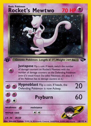 Rocket's Mewtwo 14/132 - Gym Challenge