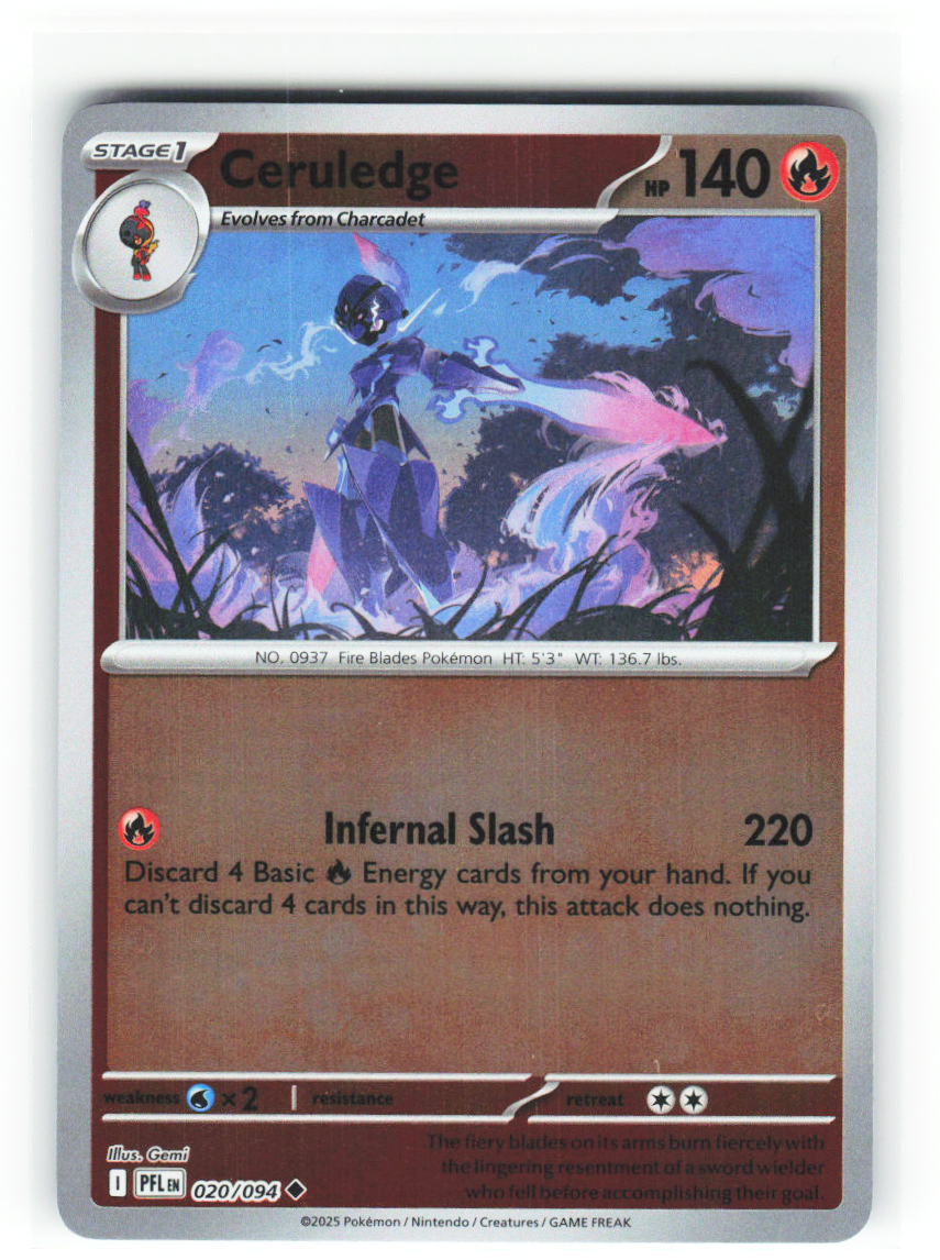 Ceruledge 020/094 - Phantasmal Flames - NM (ID: 53125426644649) - front