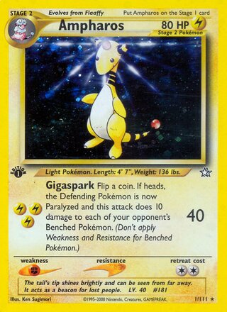 Ampharos 1/111 - Neo Genesis