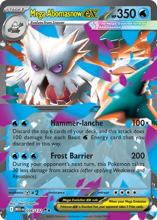 Mega Abomasnow ex 036/132 - Mega Evolution Base