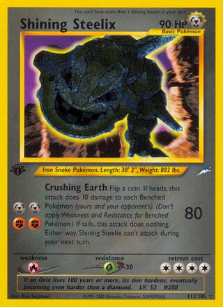 Shining Steelix 112/105 - Neo Destiny