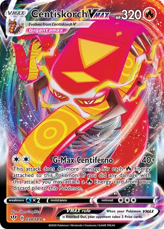 Centiskorch VMAX 034/189 - Darkness Ablaze