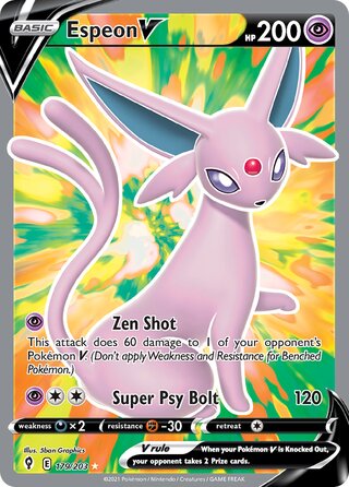 Espeon V 179/203 - Evolving Skies