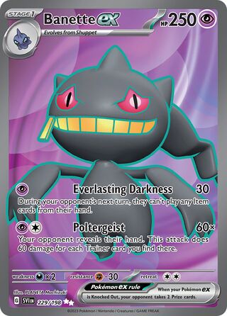 Banette ex 229/198 - Scarlet & Violet Base