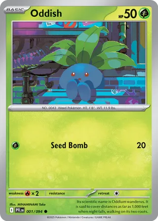 Oddish 001/094 - Phantasmal Flames