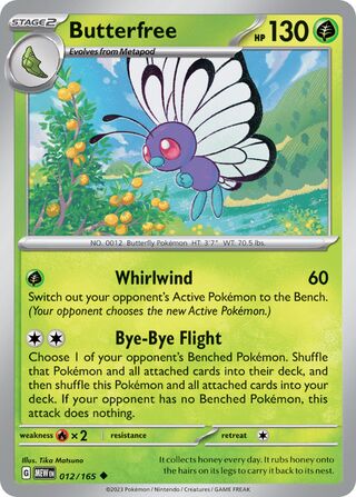 Butterfree 012/165 - Scarlet & Violet 151