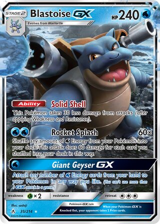 Blastoise-GX 35/214 - Unbroken Bonds