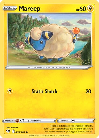 Mareep 055/189 - Darkness Ablaze