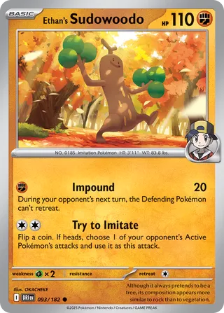 Ethan's Sudowoodo 093/182 - Destined Rivals