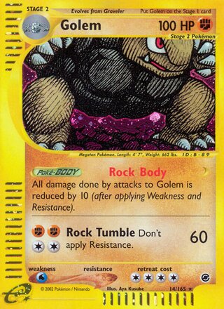 Golem 14/165 - Expedition Base Set