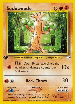 Sudowoodo 77/111 - Neo Genesis