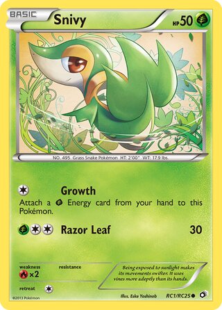 Snivy RC1/RC25 - Legendary Treasures