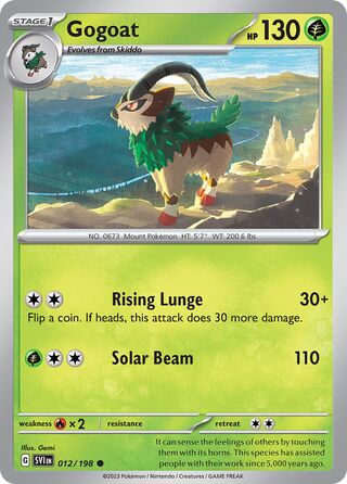 Gogoat 012/198 - Scarlet & Violet Base