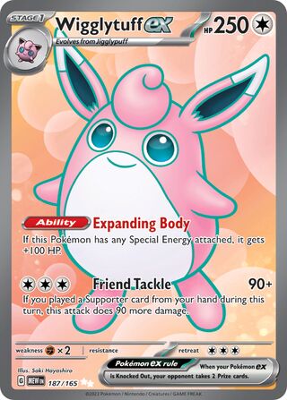 Wigglytuff ex 187/165 - Scarlet & Violet 151