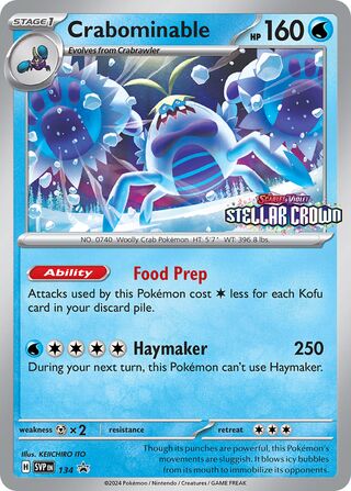 Crabominable 134 - Scarlet & Violet Promos