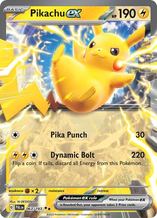 Pikachu ex 063/193 - Paldea Evolved