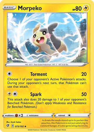 Morpeko 073/192 - Rebel Clash