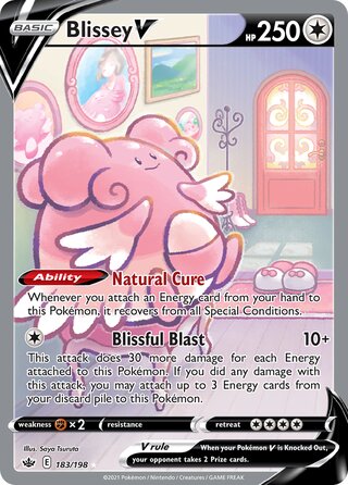 Blissey V 183/198 - Chilling Reign