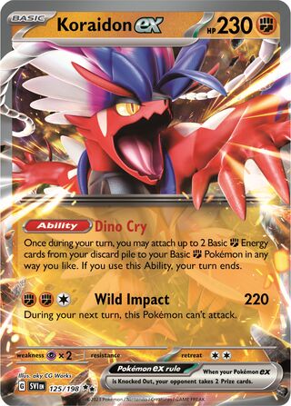 Koraidon ex 125/198 - Scarlet & Violet Base