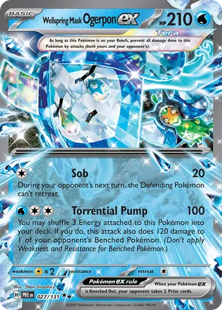 Wellspring Mask Ogerpon ex 027/131 - Prismatic Evolutions