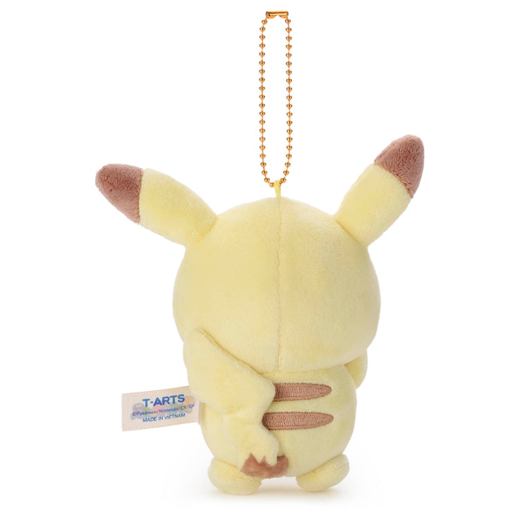 PokéPeace Funny Face Ball Chain Plushie – Pikachu