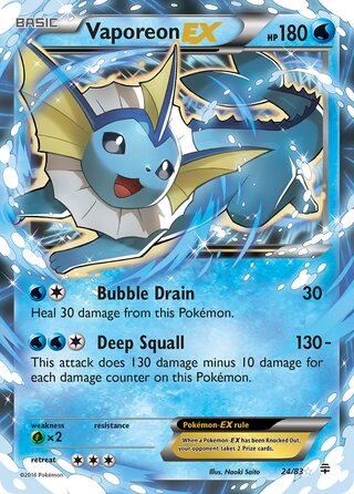 Vaporeon-EX 24/83 - Generations