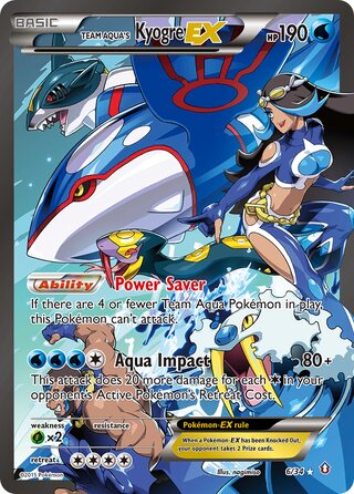 Team Aqua's Kyogre-EX 6/34 - Double Crisis