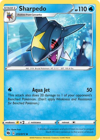 Sharpedo 012/073 - Champion's Path
