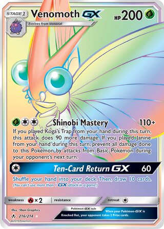 Venomoth-GX 216/214 - Unbroken Bonds