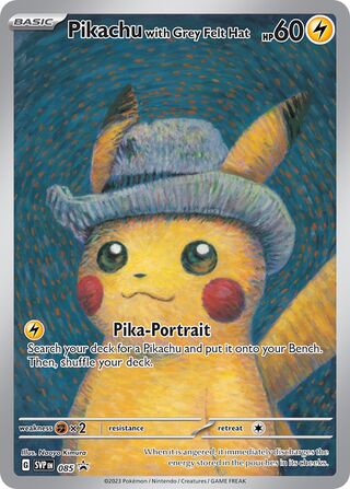 Pikachu with Grey Felt Hat 085 - Scarlet & Violet Promos