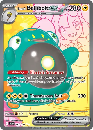 Iono's Bellibolt ex 172/159 - Journey Together
