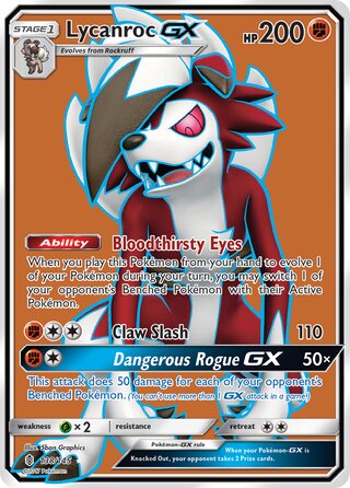 Lycanroc-GX 138/145 - Guardians Rising