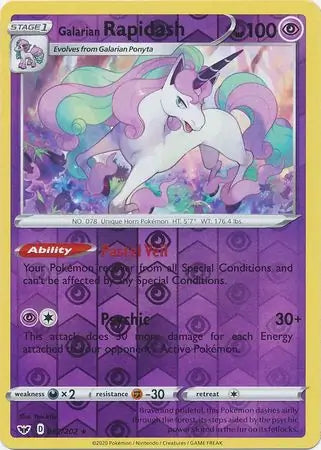 Galarian Rapidash 082/202 - Sword & Shield Base